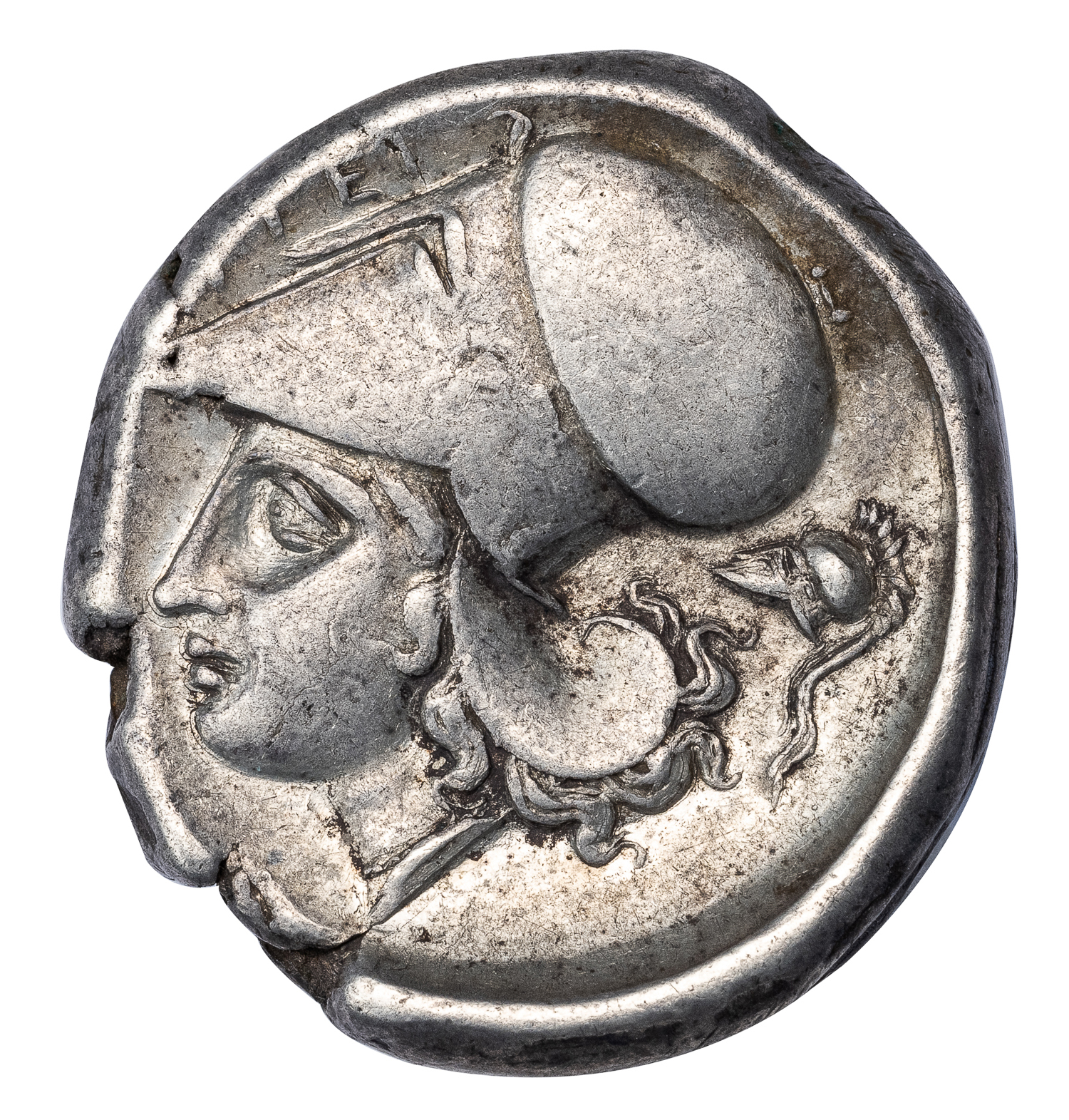 ARGOS AMPHILOCHICHUM SILVER STATER - PEGASUS ISSUE WITH CORINTHIAN HELMET SYMBOL EX SALTON COLLECTION - CHOICE VF NGC GRADED GREEK ACARNANIA COIN (Inv. 18515) - Image 3
