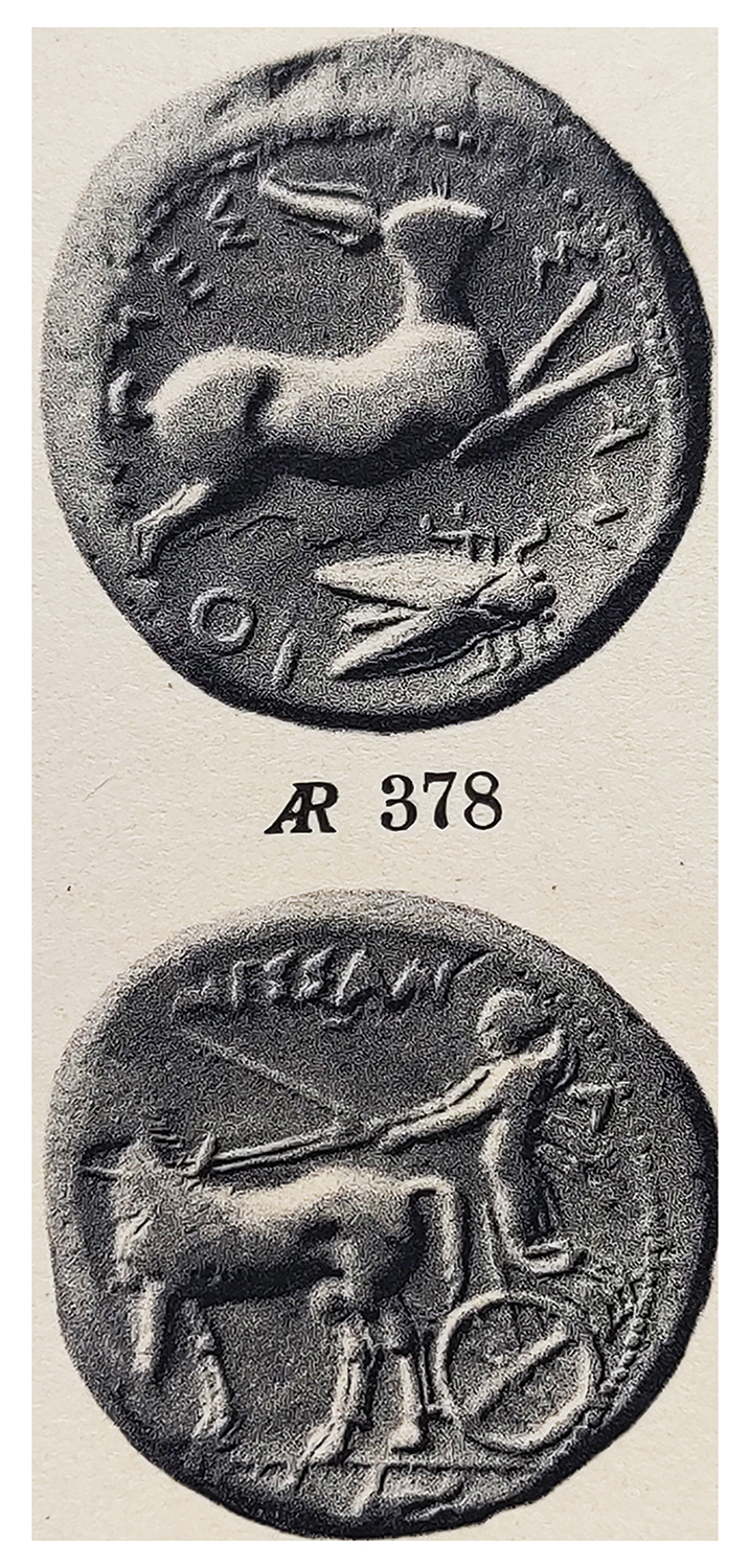 MESSANA SILVER TETRADRACHM - SPECIMEN WITH CICADA SYMBOL EX HIRSCH 1913 SALE - VF NGC GRADED GREEK SICILY COIN (Inv. 19214) - Image 7