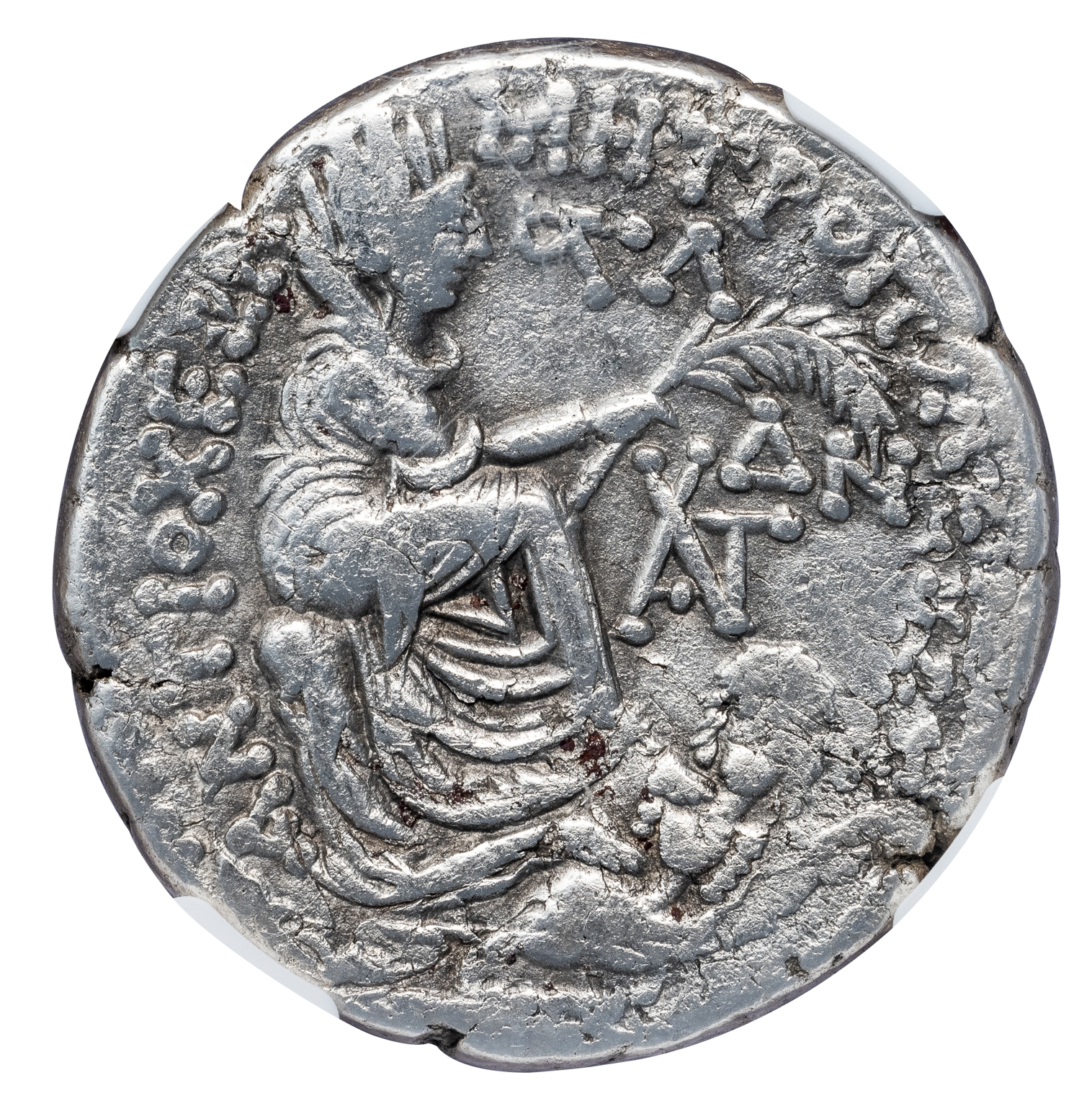 AUGUSTUS SILVER TETRADRACHM - CHRIST LIFETIME ANTIOCH ISSUE OF YEAR 36 (AD 6) - CHOICE VF NGC GRADED ROMAN PROVINCIAL COIN OF THE 12 CAESARS (Inv. 19306) - Image 3