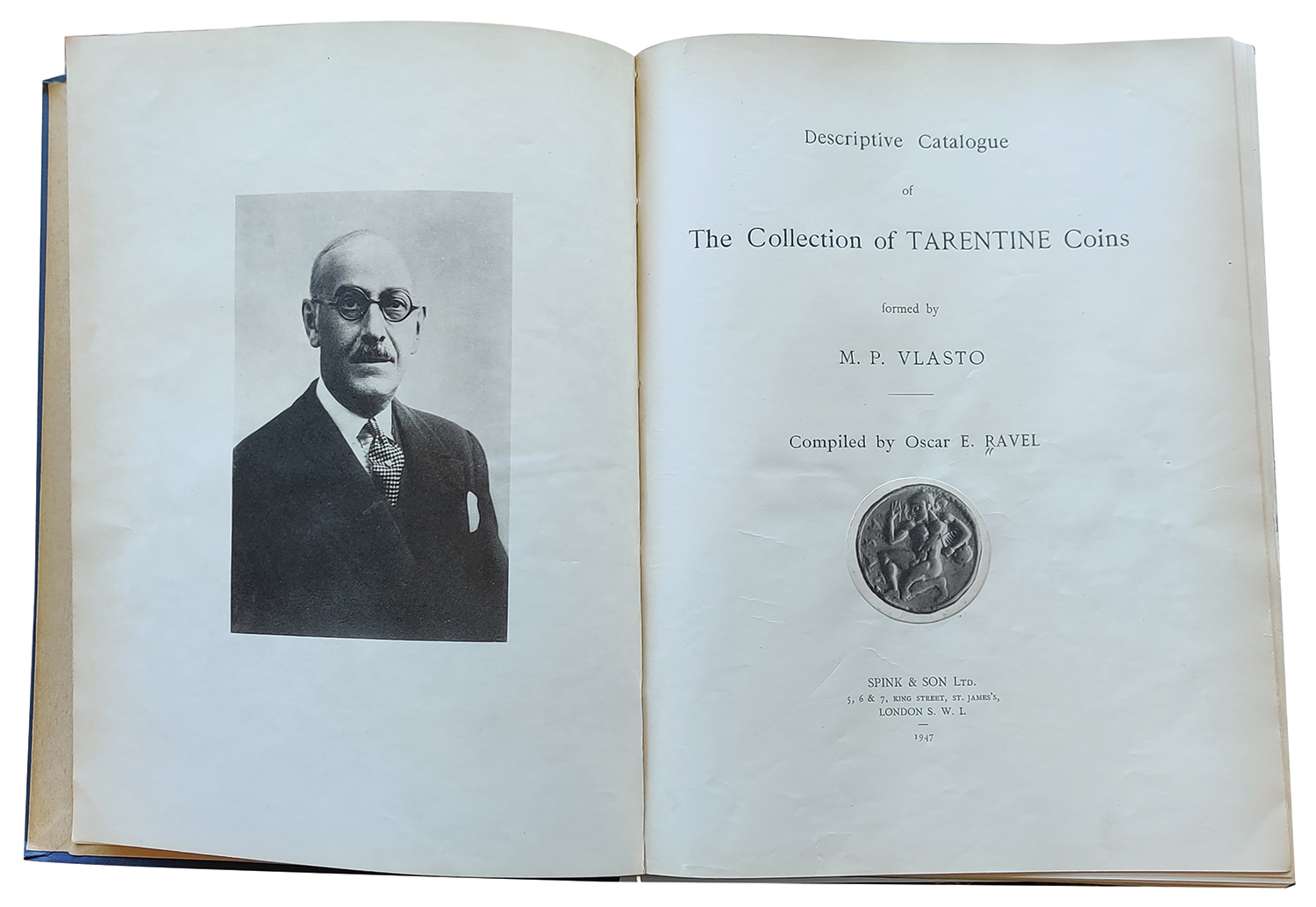 TARENTUM SILVER DIOBOL - SPECIMEN EX VLASTO COLLECTION PLATED IN HIS BOOK - VF NGC GRADED GREEK CALABRIA COIN (Inv. 19753) - Image 4