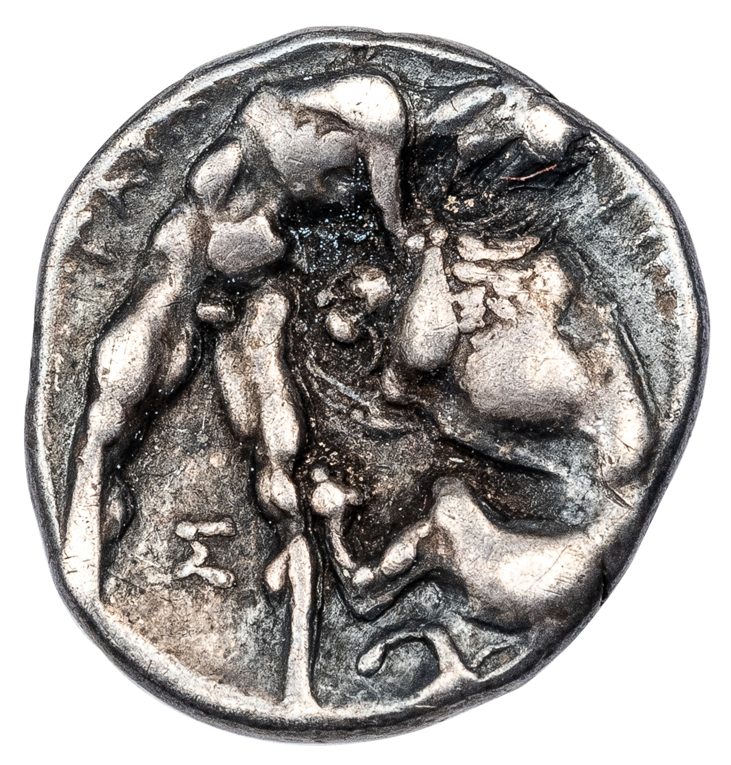 TARENTUM SILVER DIOBOL - SPECIMEN EX VLASTO COLLECTION PLATED IN HIS BOOK - VF NGC GRADED GREEK CALABRIA COIN (Inv. 19753) - Image 3