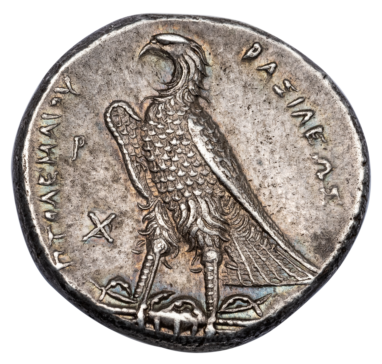 PTOLEMY I SILVER TETRADRACHM - ISSUE OF ALEXANDRIA SIGNED BY DELTA MASTER EX JONATHAN K KERN COLLECTION - CHOICE XF NGC GRADED GREEK PTOLEMAIC KINGDOM COIN (Inv. 19859) - Image 3